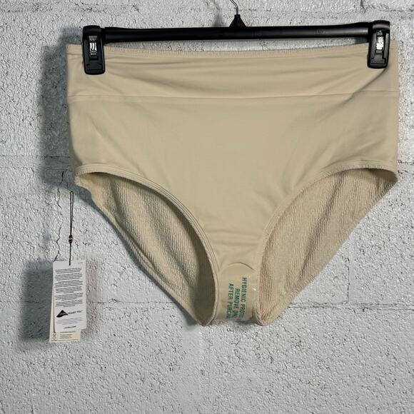 CALIA Women's Wide Banded High Rise Swim Bottoms sand XL - Picture 4 of 6